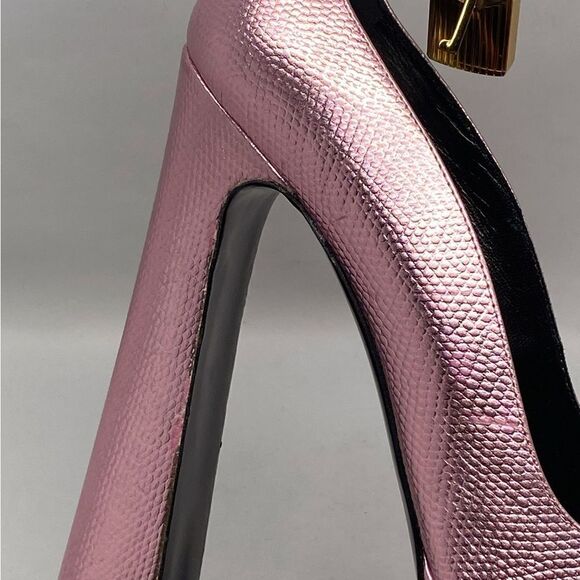 Tom Ford Lizard-Embossed Leather Platform Pumps size 40 - Picture 12 of 16